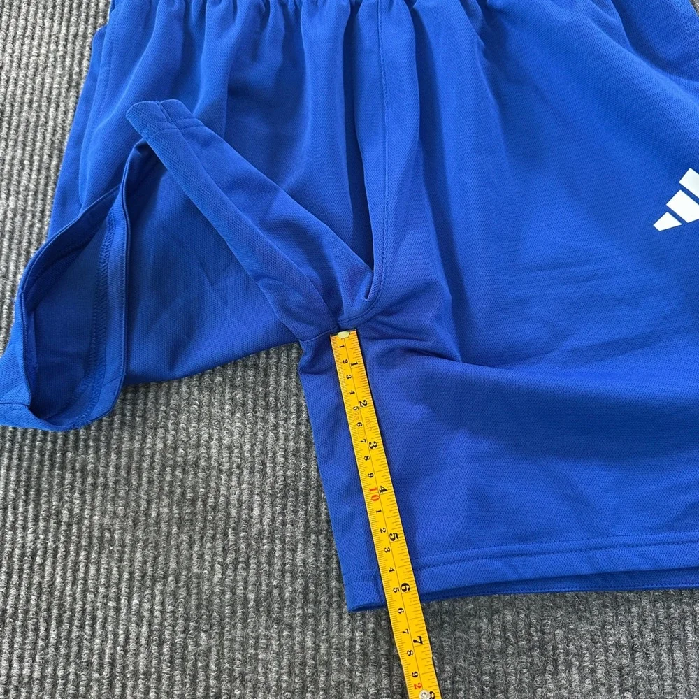 Adidas Sereno Boys Athletic Shorts Size Youth XL 18/20 Blue Polyester Pockets